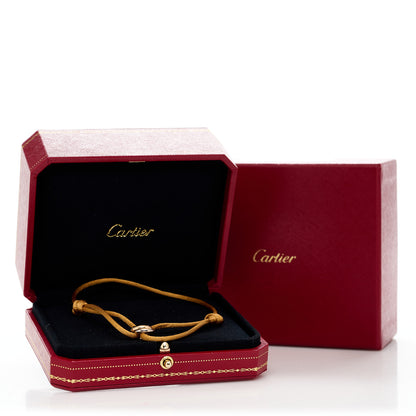 Cartier 18K Pink Yellow White Gold Trinity Adjustable Cord Bracelet Gold 9 of 9
