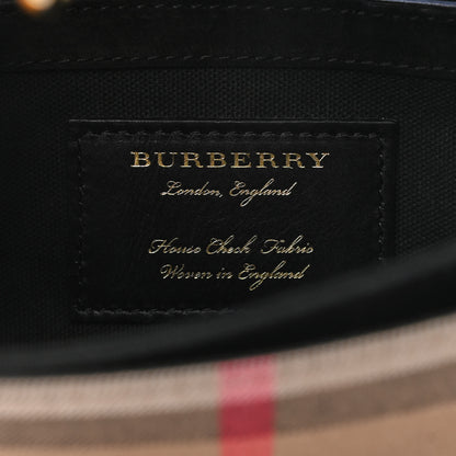 Burberry Derby Calfskin House Check Small Macken Crossbody Bag Slate Blue 5 of 9