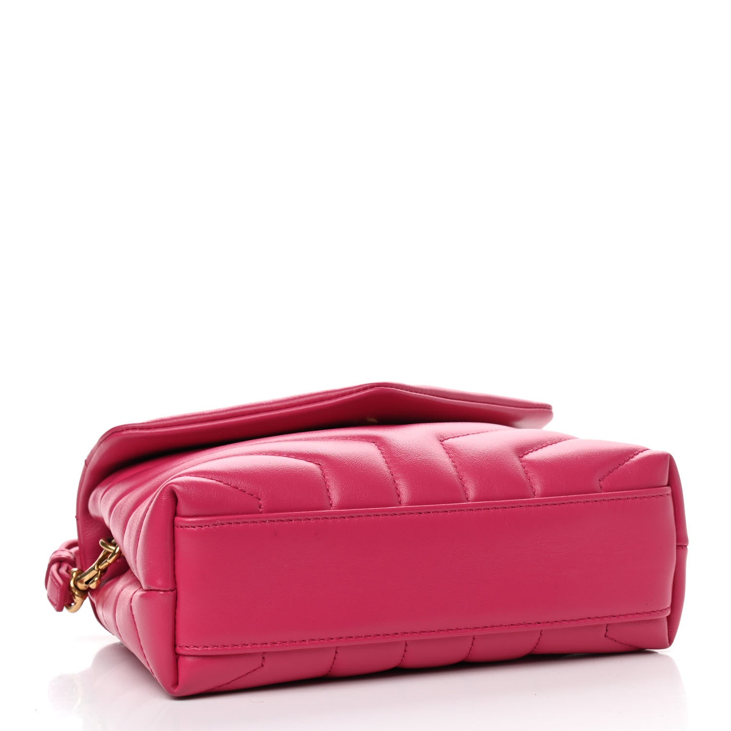Saint Laurent Calfskin Y Quilted Monogram Toy Loulou Crossbody Bag Freesia 4 of 9
