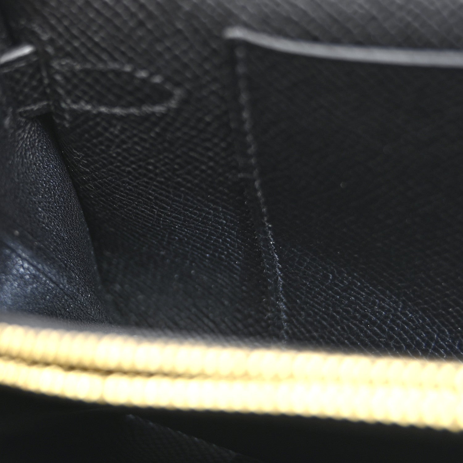 Hermes Epsom Kelly Wallet To Go Black 7 of 12