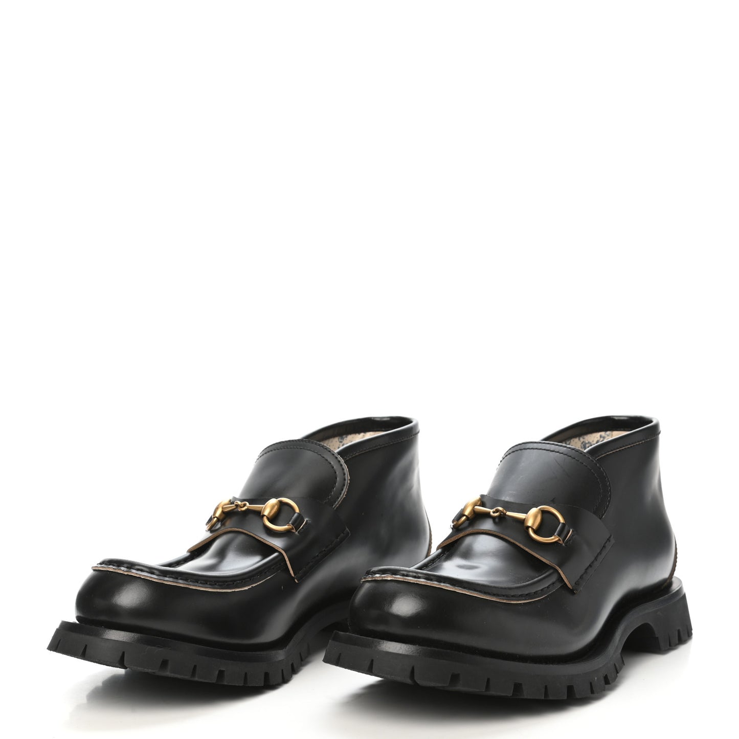 Cordovan Lux Mens Harald Horsebit Ankle Boots 8.5 Black