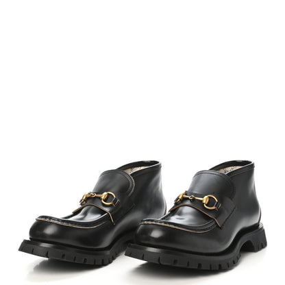 Gucci Cordovan Lux Mens Harald Horsebit Ankle Boots 8.5 Black 3 of 7
