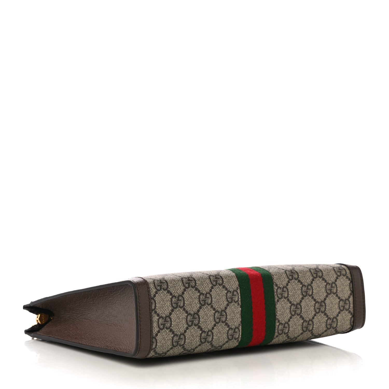 Gucci GG Supreme Monogram Web Ophidia Pouch Brown 4 of 10