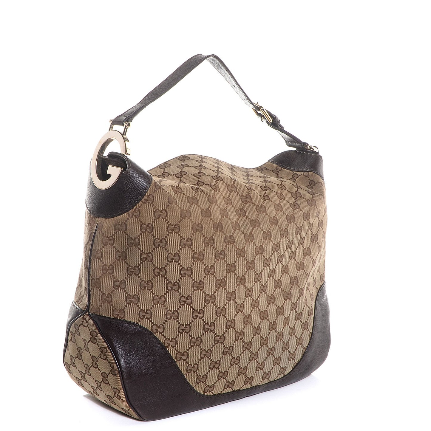 Monogram Medium Charlotte Hobo Dark Brown