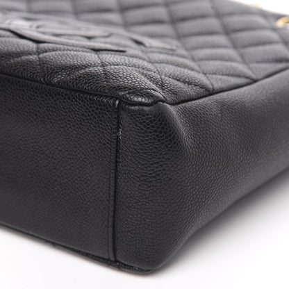 Chanel Caviar Quilted Petit Shopping Tote PST Black 9 of 14