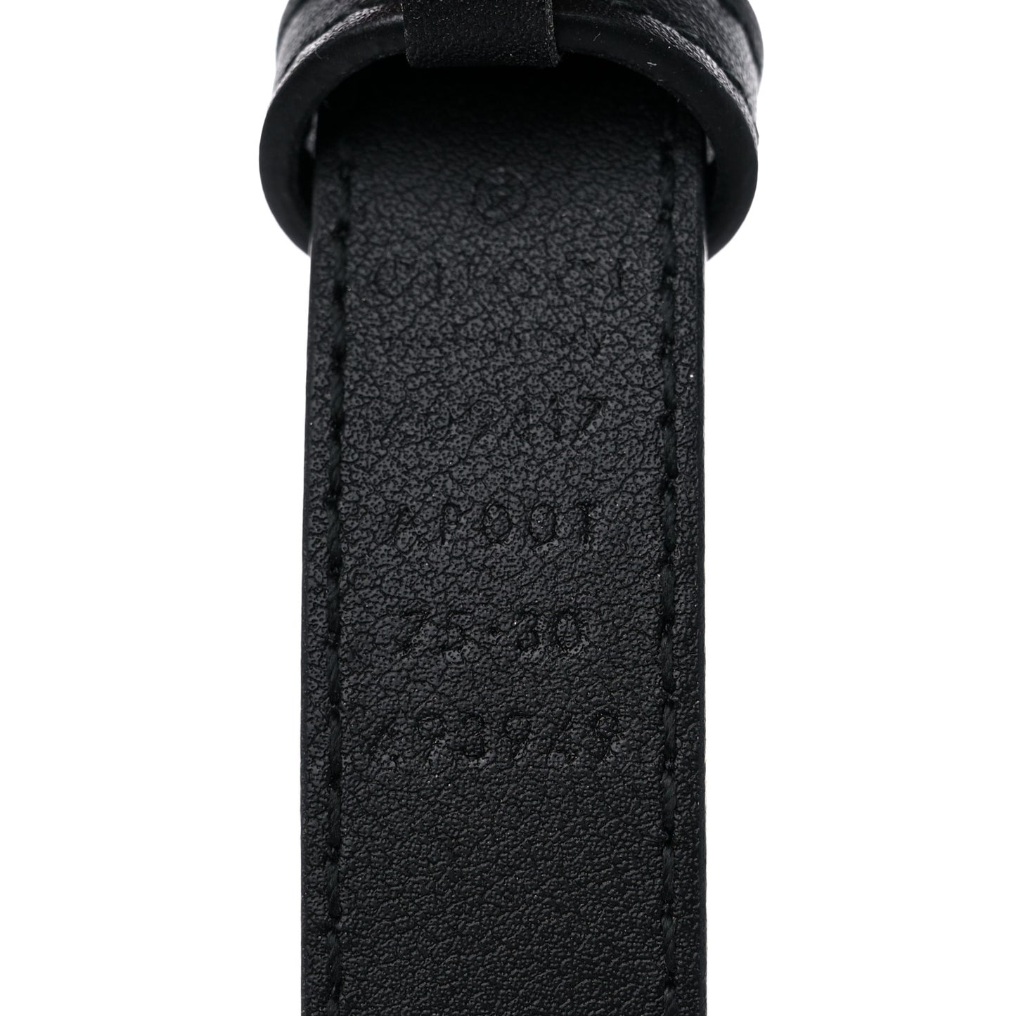 Calfskin Double G 20mm Belt 75 30 Black