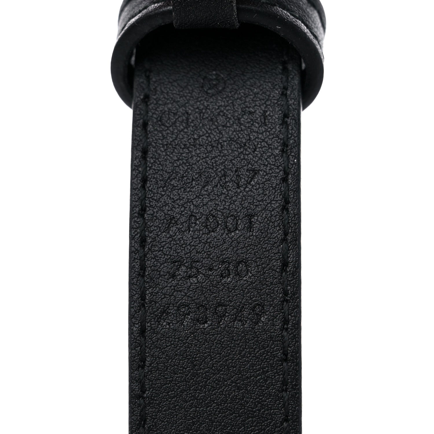 Gucci Calfskin Double G 20mm Belt 75 30 Black 3 of 4