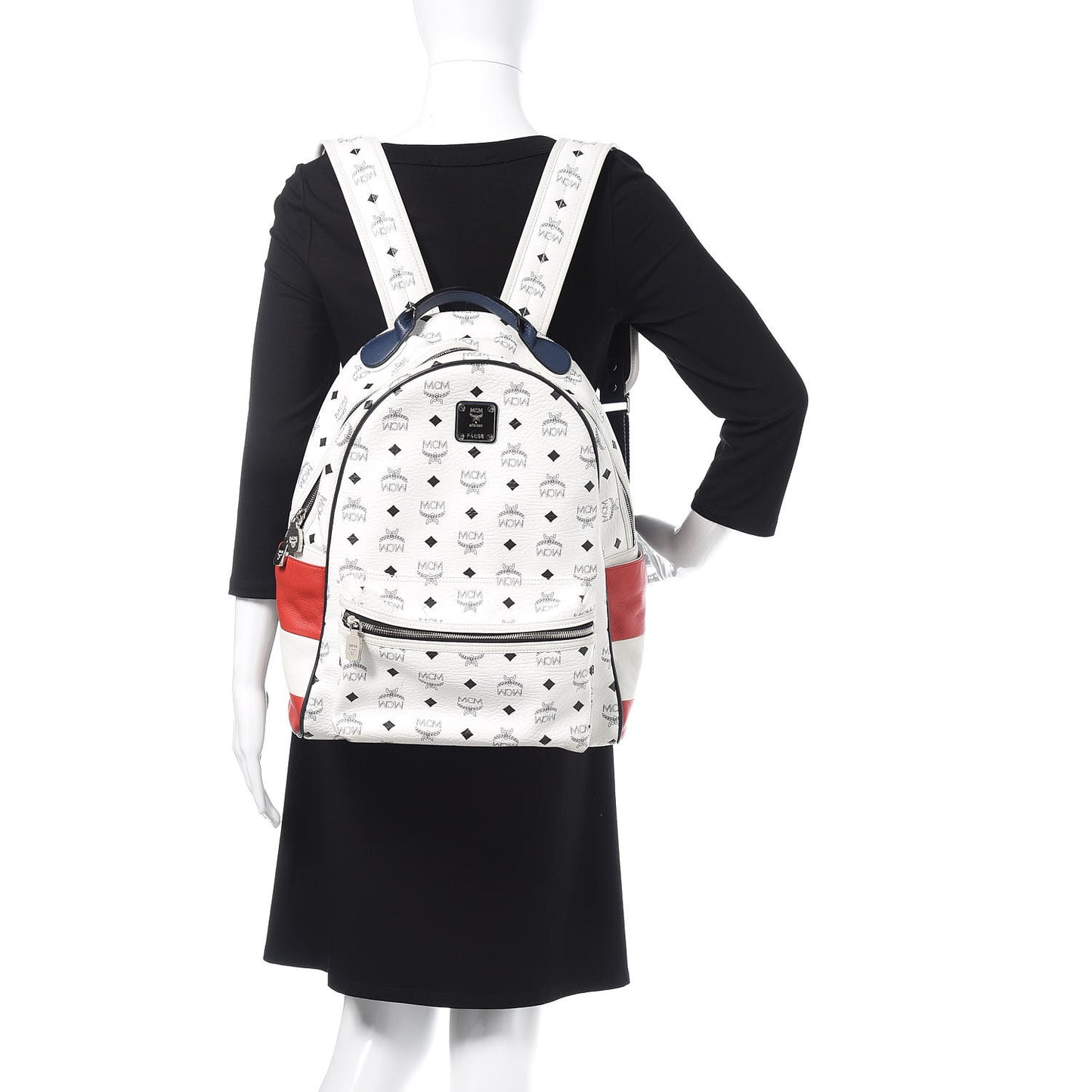 Visetos Medium Stark Backpack White Red