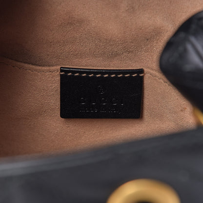 Gucci Calfskin Matelasse GG Marmont Flap Backpack Black 7 of 7