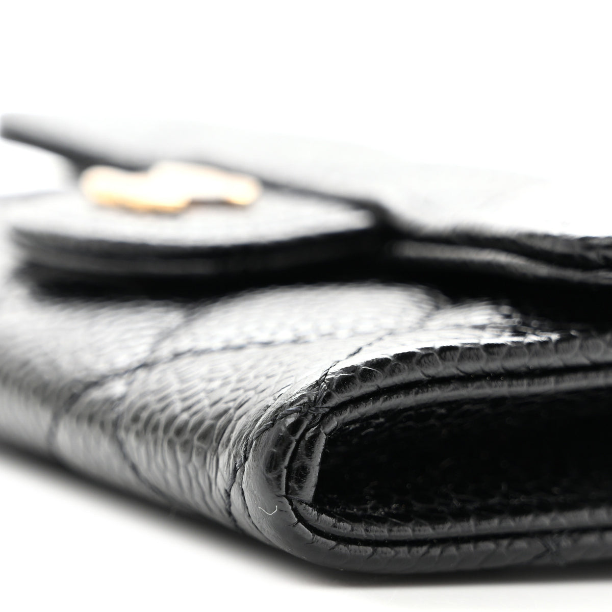 Chanel Caviar Quilted Flap Card Holder Black 9 of 10