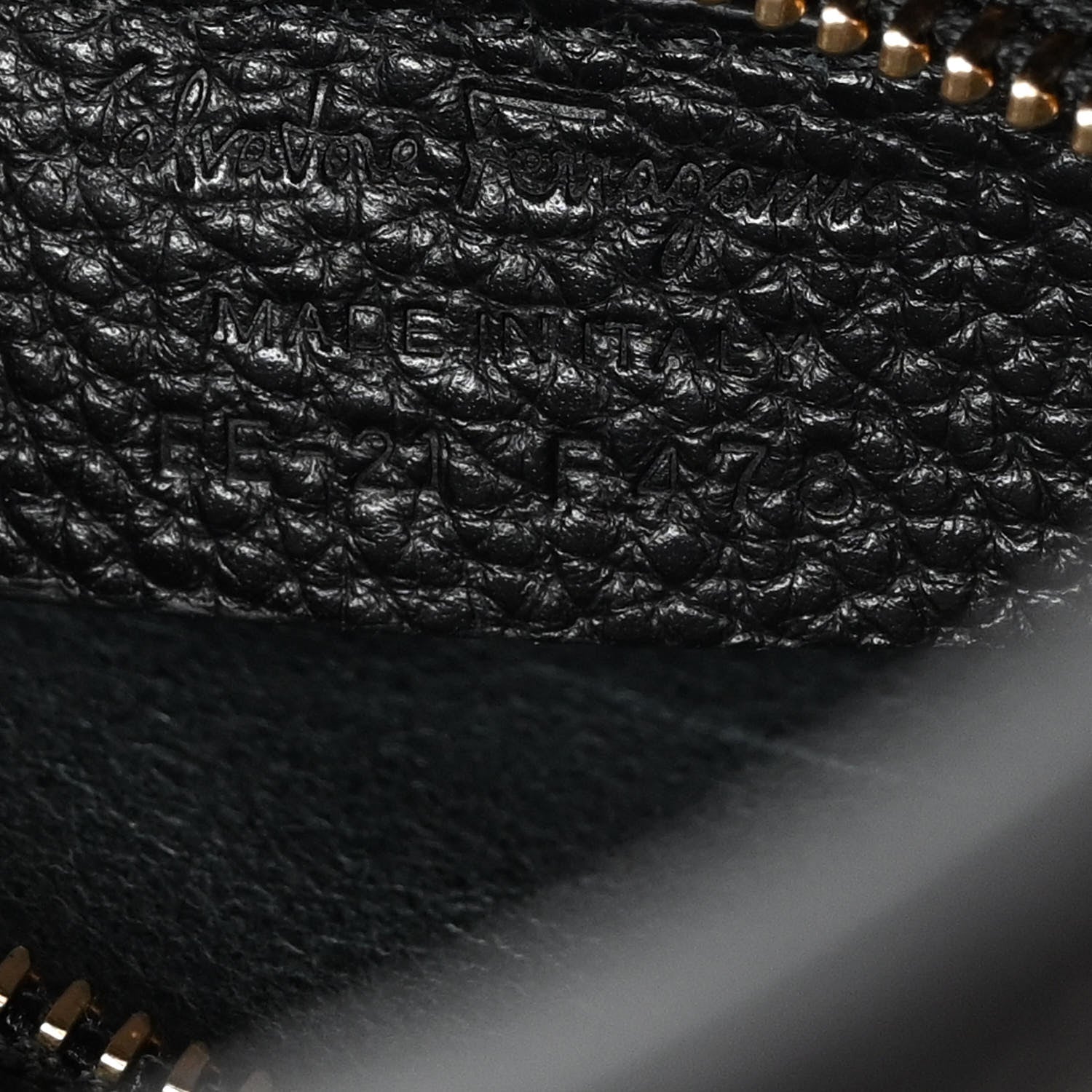 Salvatore Ferragamo Hammered Calfskin Double Handle Small Amy Tote Black 7 of 10