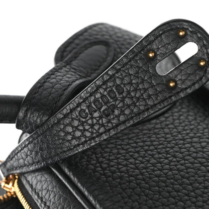 Hermes Taurillon Clemence Lindy 26 Black 7 of 9