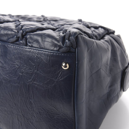 Chanel Calfskin Ultra Stitch Bowler Navy 13 of 15