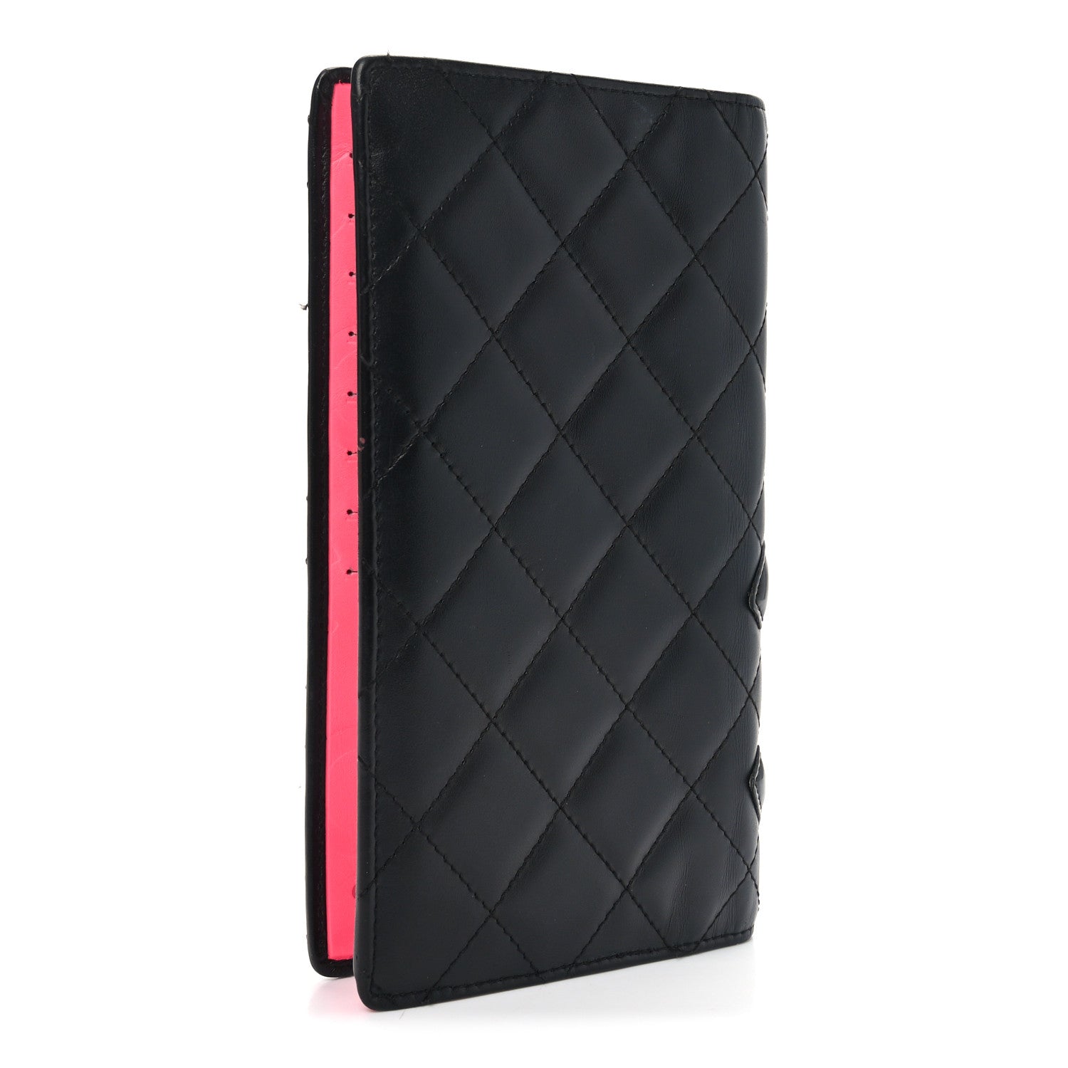 Chanel Calfskin Quilted Cambon Yen Wallet Black 3 of 9