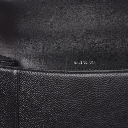 Balenciaga Grained Calfskin Medium Hourglass Top Handle Bag Black 9 of 9