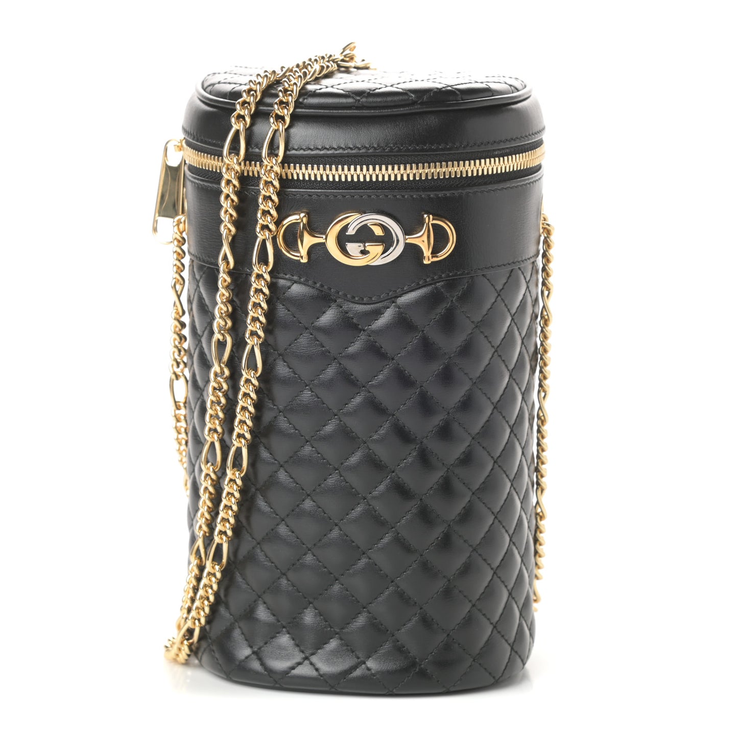 Calfskin Trapuntata Zumi Belt Bag Black