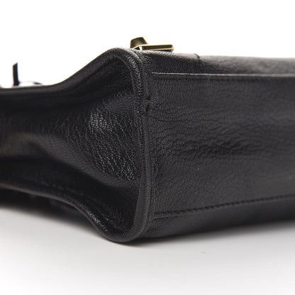 Balenciaga Chevre Gold Metallic Edge Hardware Mini City Black 9 of 11