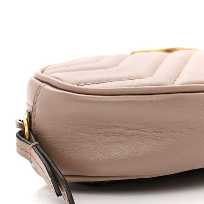 Gucci Calfskin Matelasse GG Marmont Belt Bag 85 34 Porcelain Rose 10 of 12