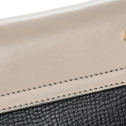 Chloe Grained Calfskin Lambskin Mini Bi-Color Drew Shoulder Bag Black Powder Beige 8 of 11