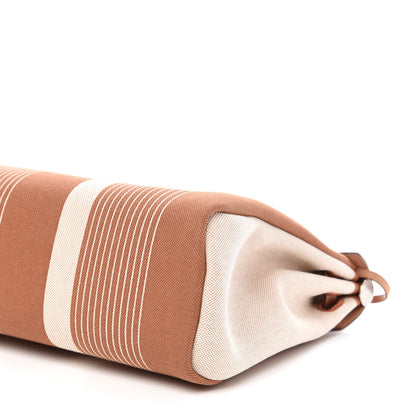 Hermes Vache Hunter Toile H Vibration Herbag Zip Retourne 31 PM Fauve Ecru Beige 8 of 12