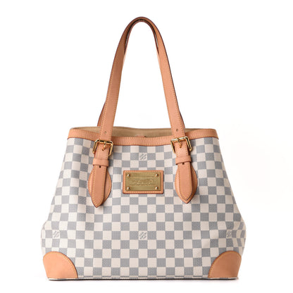 Louis Vuitton Damier Azur Hampstead MM 1 of 16