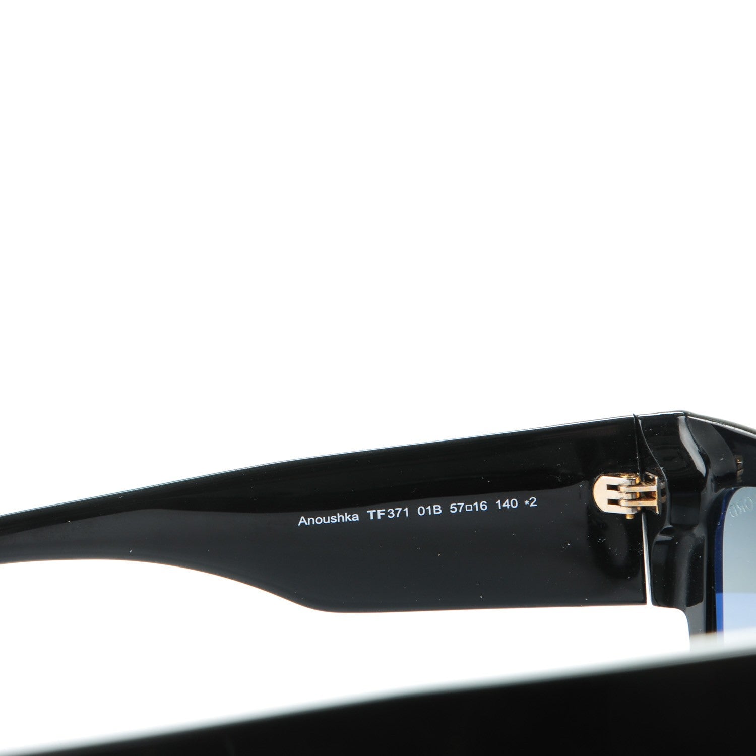 Tom Ford Acetate Anoushka Cat Eye Sunglasses TF371 Black 4 of 6