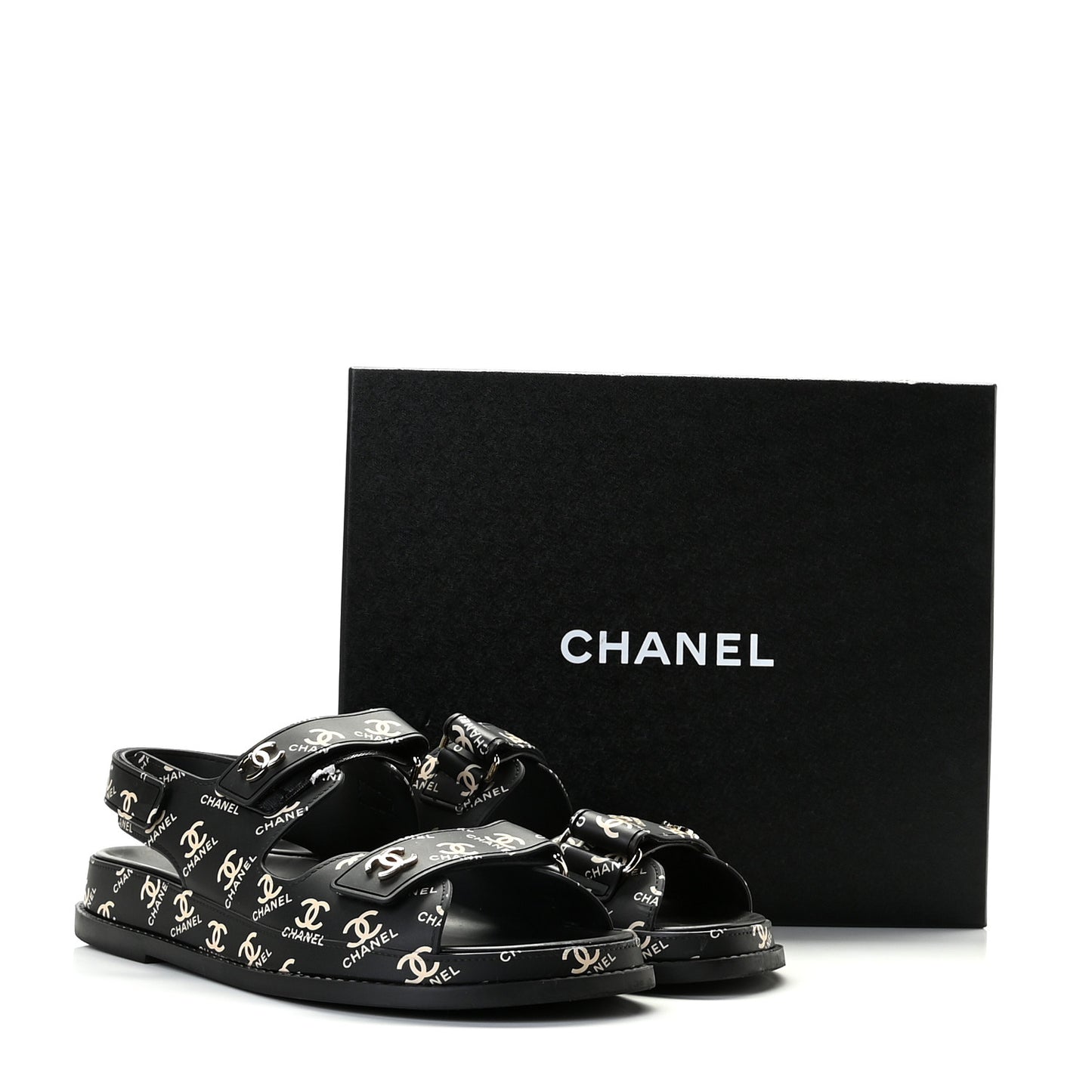 Rubber CC Dad Sandals 39 Black