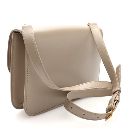 Saint Laurent Smooth Calfskin Le Carre Satchel Dark Beige 3 of 9