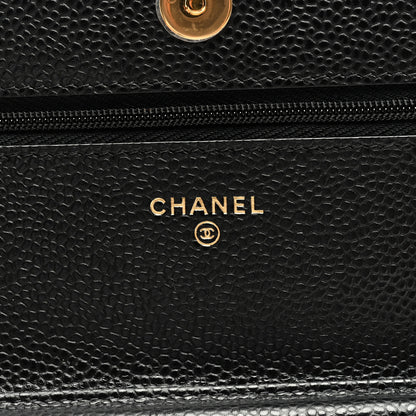 Chanel Caviar Quilted Wallet on Chain WOC Black 6 of 9