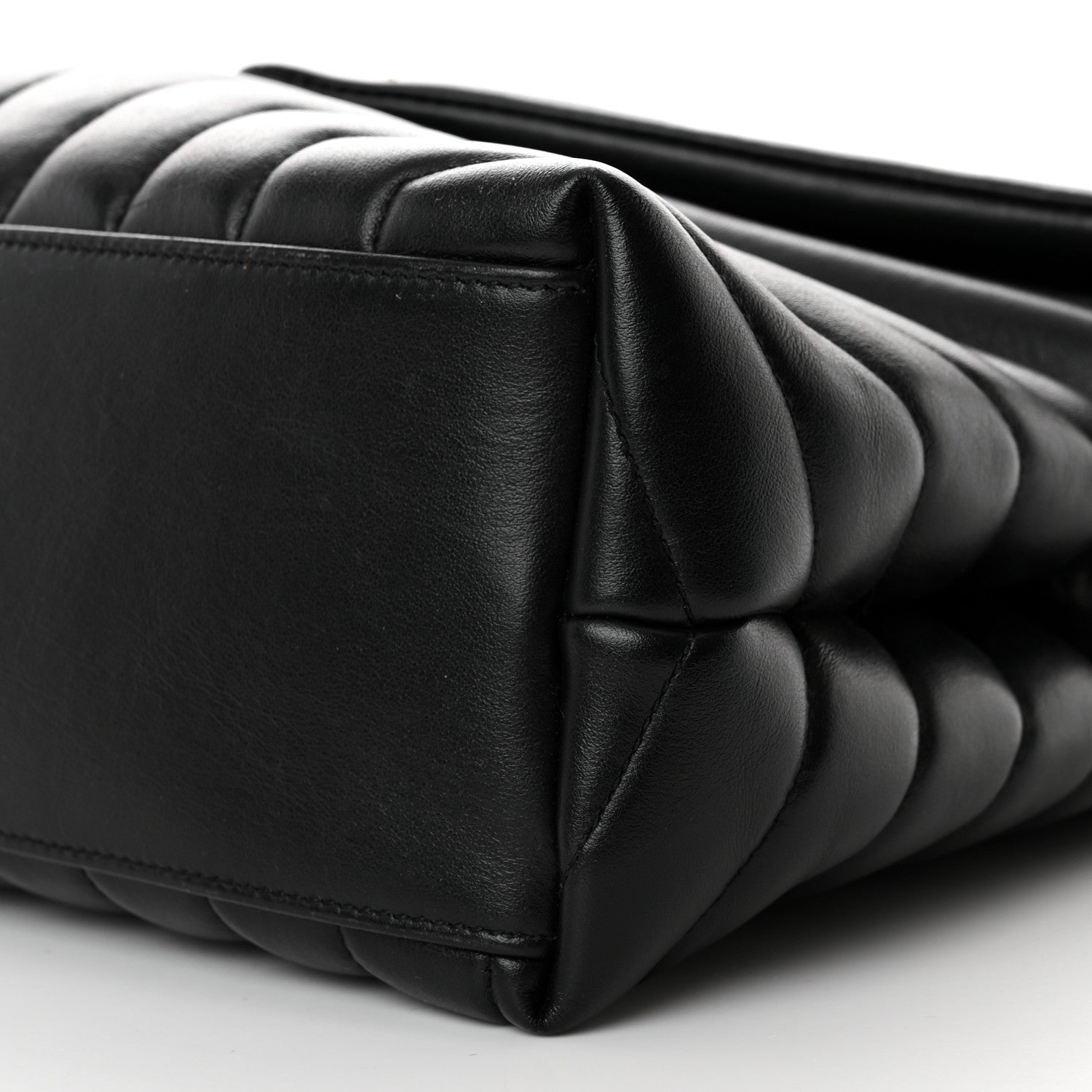 Saint Laurent Calfskin Y Quilted Monogram Medium Loulou Chain Satchel Black 11 of 11