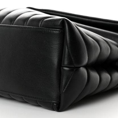 Saint Laurent Calfskin Y Quilted Monogram Medium Loulou Chain Satchel Black 11 of 11