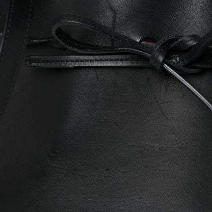 Mansur Gavriel Vegetable Tanned Calfskin Bucket Bag Black Flamma 7 of 19