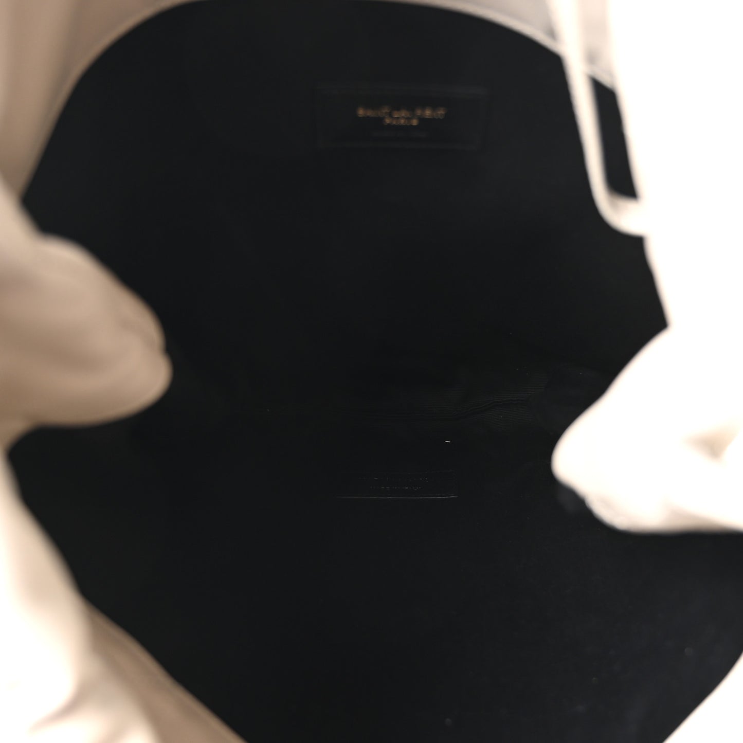 Lambskin Matelasse Monogram Large Jamie 4.3 Pochon Crema Soft