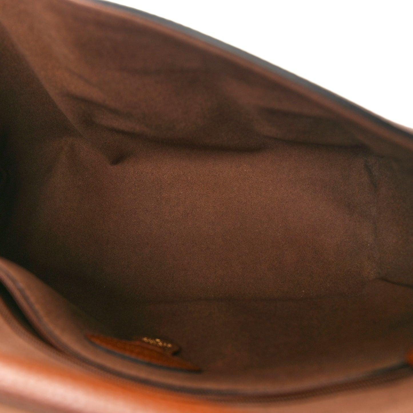 Small Classic Grain Calfskin Medium Lily Flap Oak