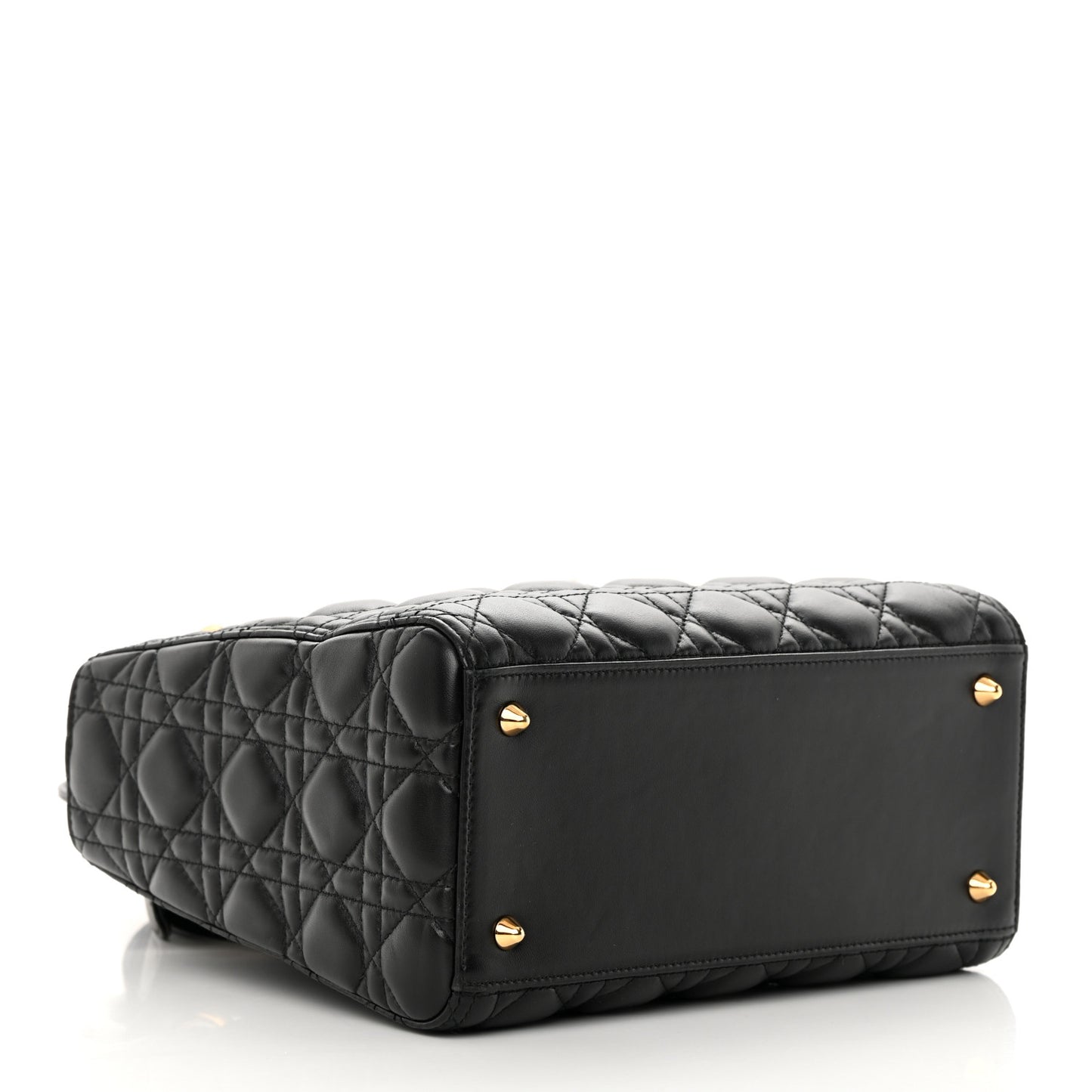 Lambskin Cannage Medium Lady Dior Black