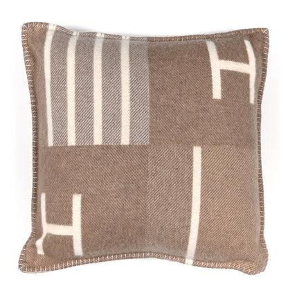 Hermes Wool Cashmere Avalon Vibration Pillow PM Ecru Naturel 1 of 3