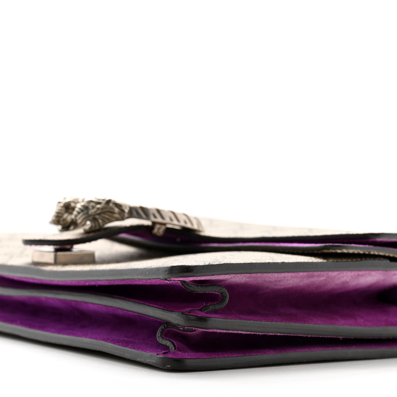 Gucci GG Supreme Monogram Suede Small Dionysus Shoulder Bag Purple 11 of 11