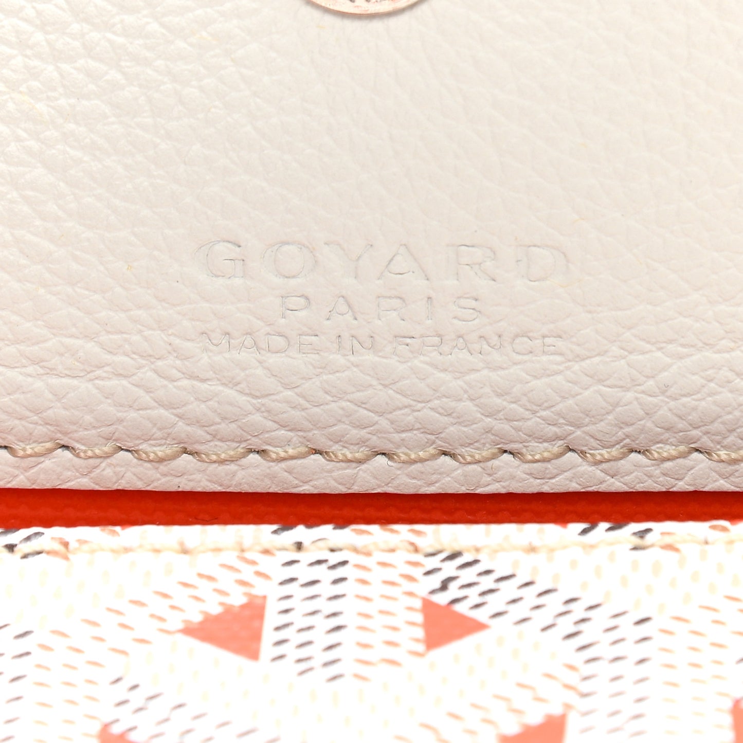 Goyardine Saint Louis Claire Voie PM White Orange