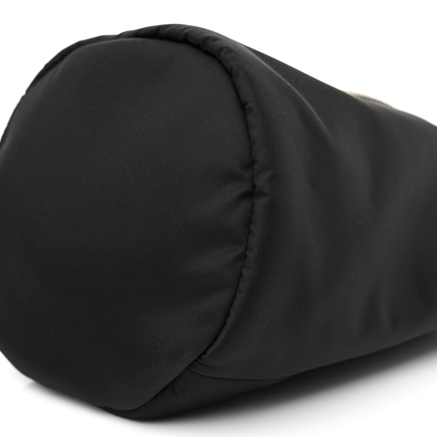 Re-Nylon Tessuto Zipped Triangle Crossbody Bag Black