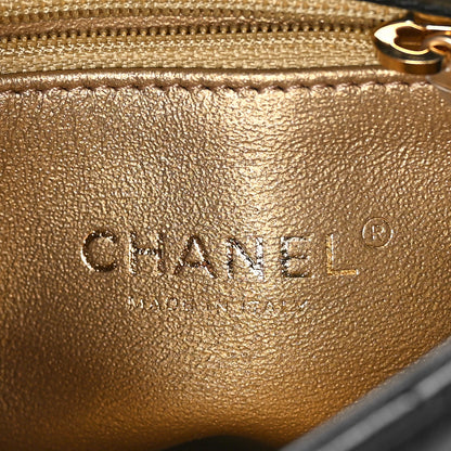 Chanel Lambskin Pearl Quilted Side Packs Black 6 of 10