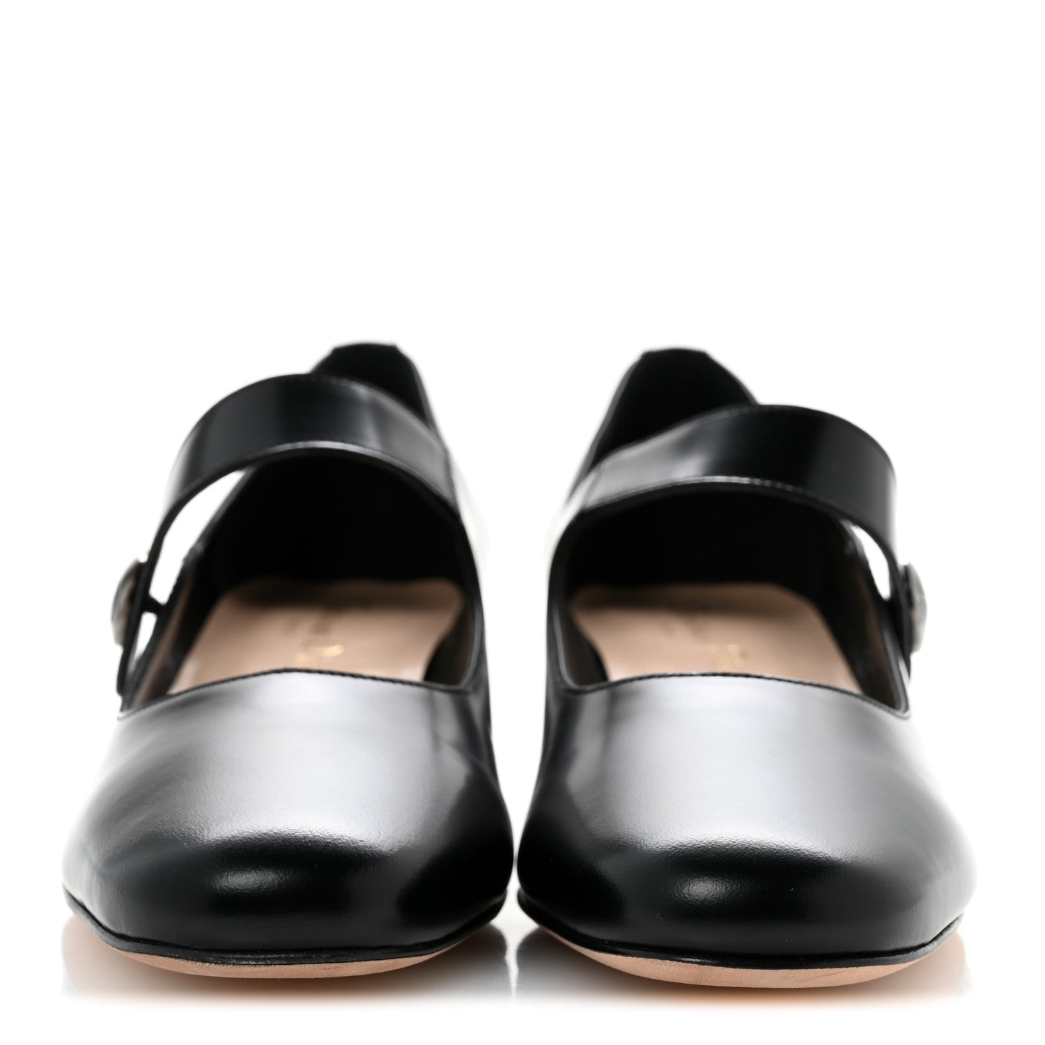 Christian Dior Brushed Calfskin Uniform 30mm Pumps 36.5 Black 3 of 10