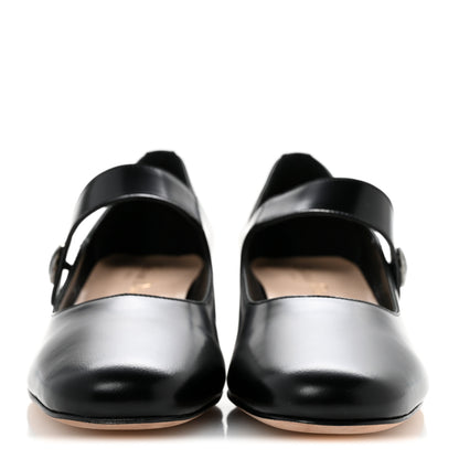 Christian Dior Brushed Calfskin Uniform 30mm Pumps 36.5 Black 3 of 10