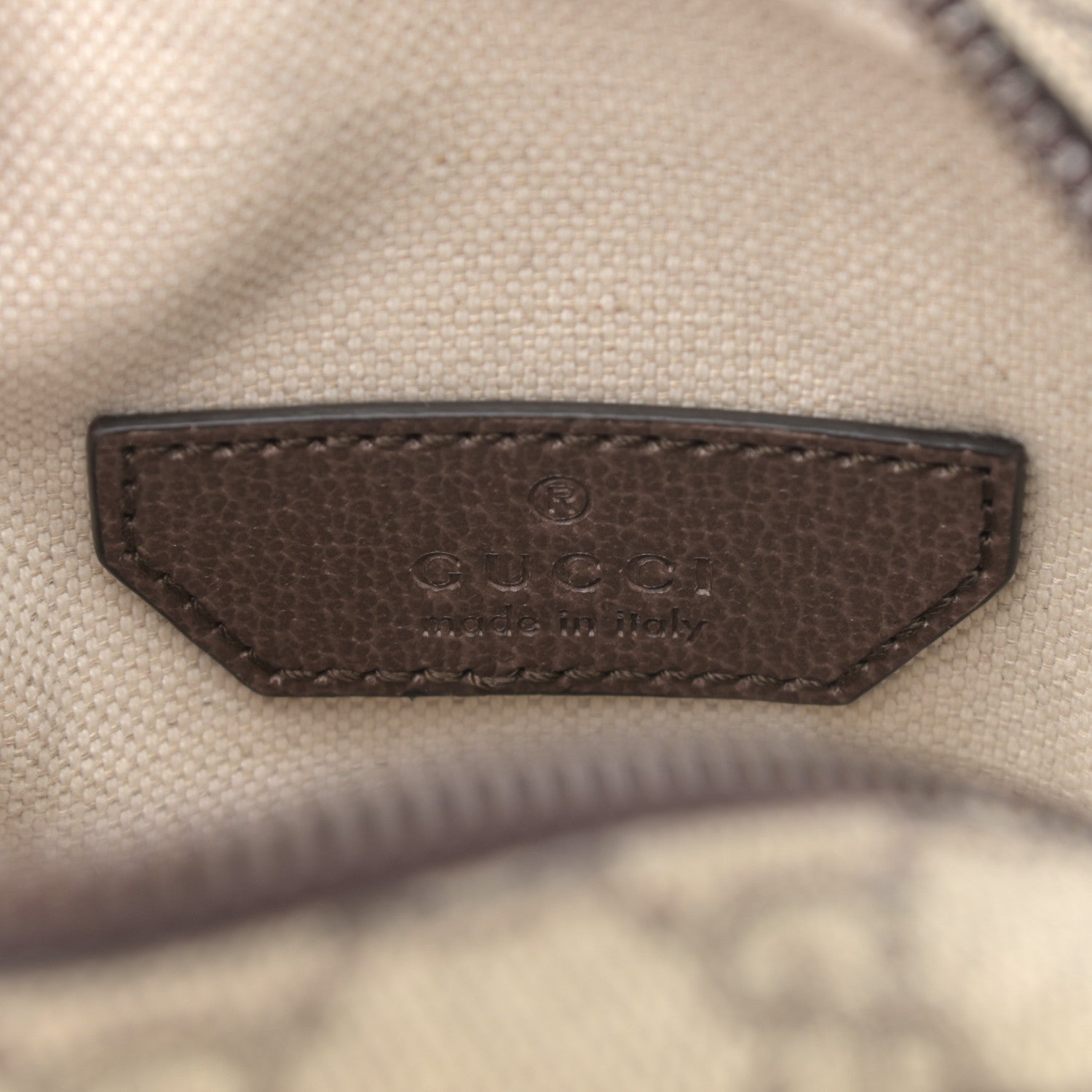 Gucci GG Supreme Monogram Web Mini Ophidia Double Zip Messenger Bag Beige New Acero 6 of 11
