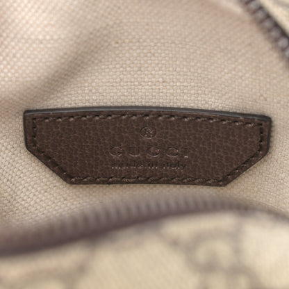 Gucci GG Supreme Monogram Web Mini Ophidia Double Zip Messenger Bag Beige New Acero 6 of 11