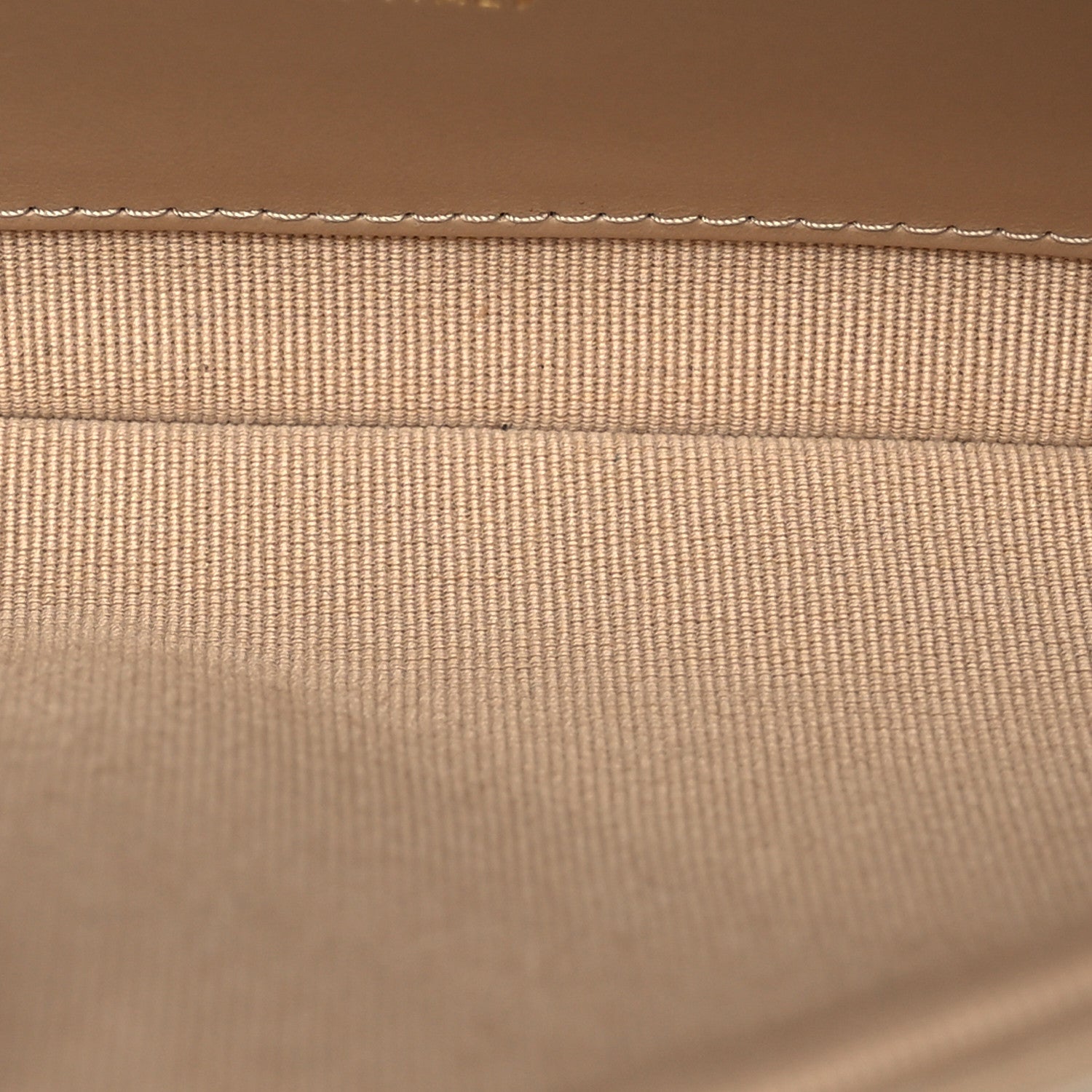 Chanel Shiny Lambskin Quilted Pouch Beige 5 of 7