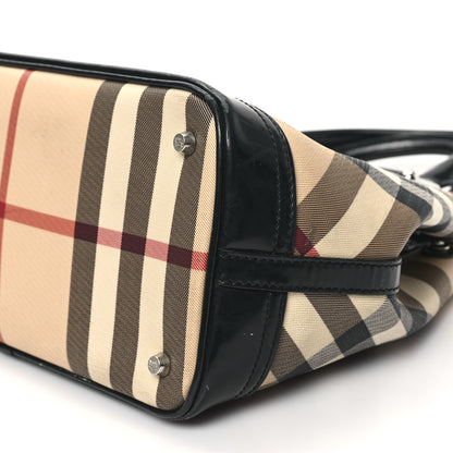 Burberry Nova Check Medium Tote Black 11 of 13