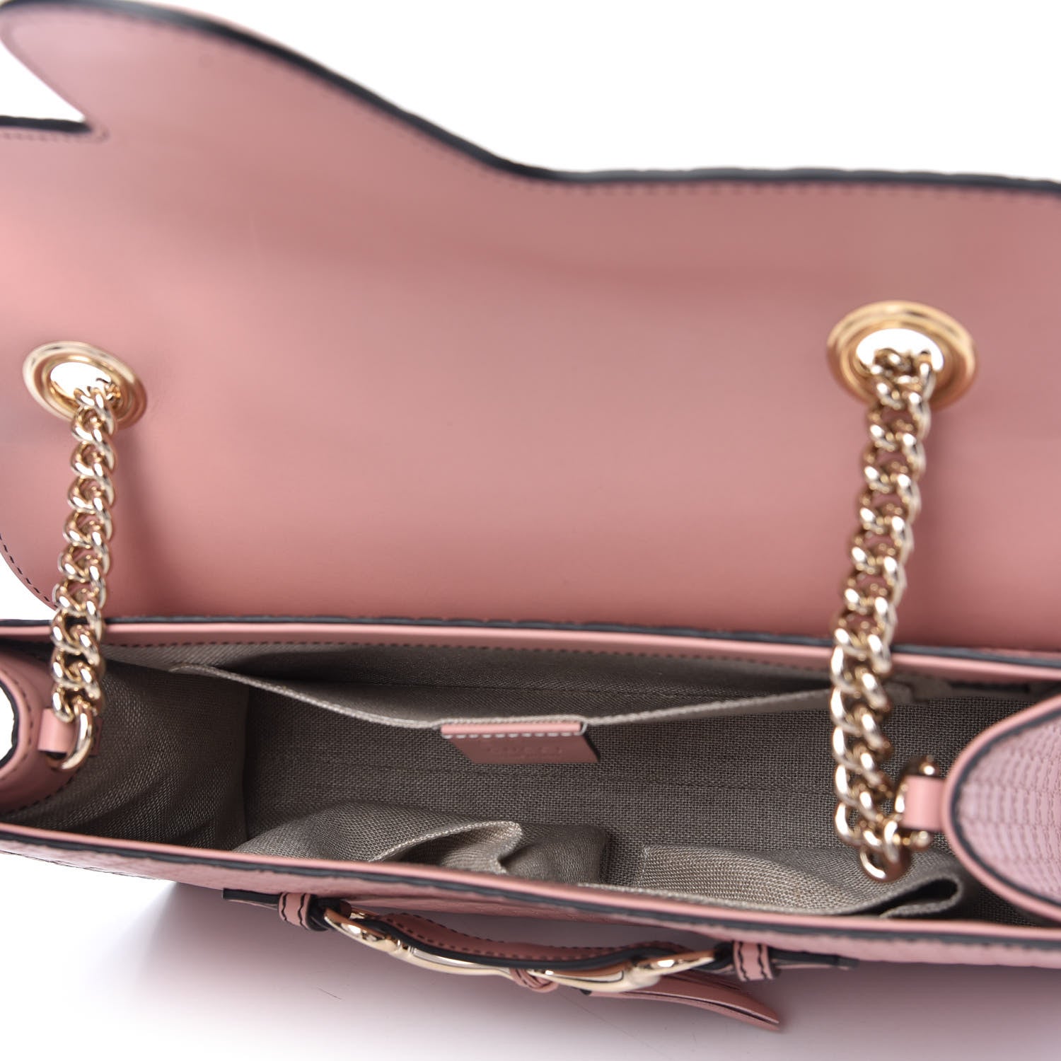 Gucci Microguccissima Medium Emily Chain Shoulder Bag Soft Pink 5 of 10