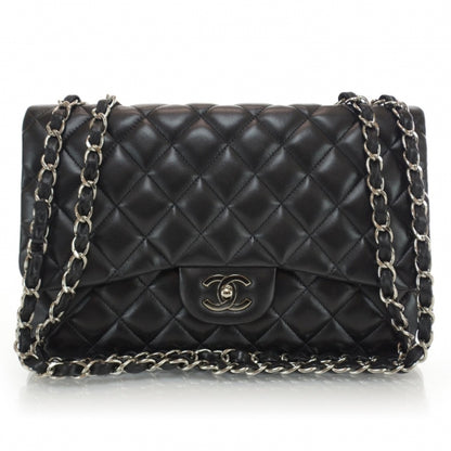 Chanel Lambskin Jumbo Single Flap Black 1 of 10