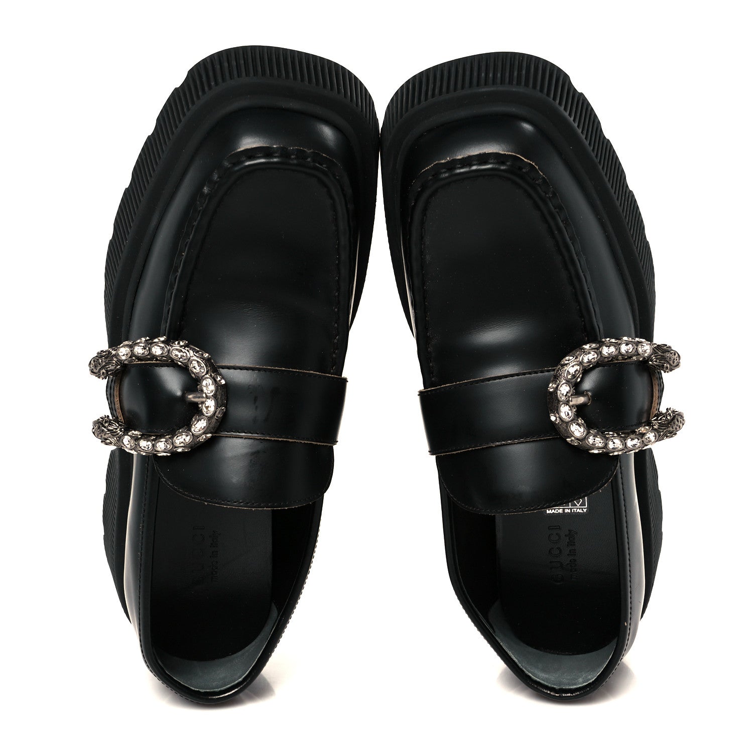 Gucci Cordovan Lux Dionysus Hunder Loafers 37.5 Black 2 of 10