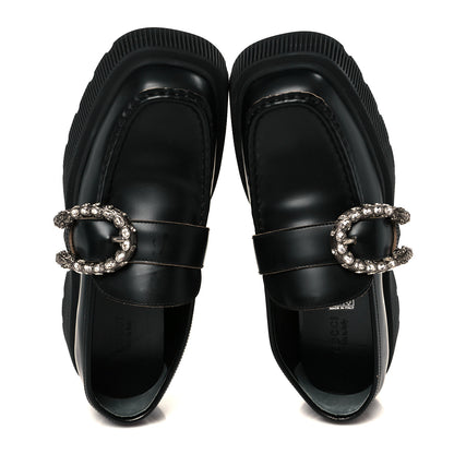 Gucci Cordovan Lux Dionysus Hunder Loafers 37.5 Black 2 of 10